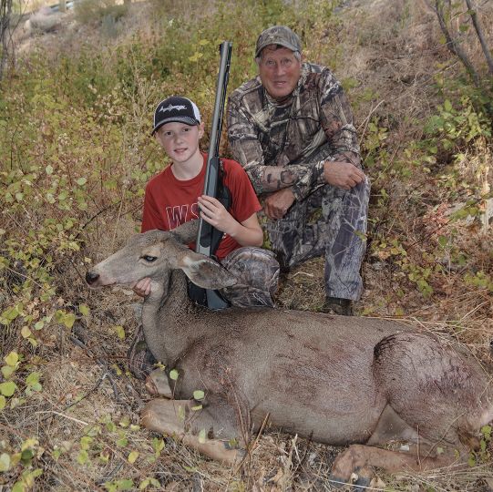 Washington offers a “multi-season” deer tag allowing a hunter to be afield during all three general deer seasons with a bow, muzzleloader or rifle. Shown are Ryan and his grandfather Al.